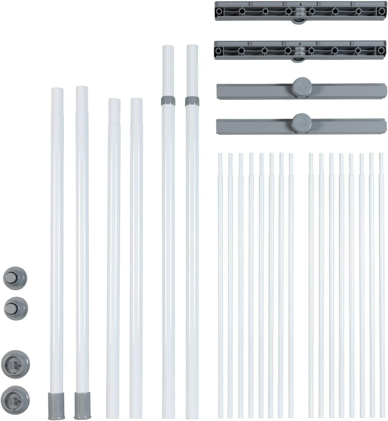 Wenko Herkules Twin Teleskop-Kleiderständer, weiß – 73–120 x 165–300 cm