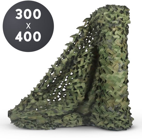 Volcan Tarnnetz 300 x 400 – Schattennetz – Camonet für optimale Tarnwirkung – Grün