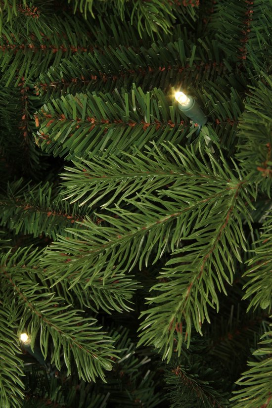 Black Box Trees Brampton Künstlicher Weihnachtsbaum mit LED-Lichtern - H215 x Ø142 cm - Grün