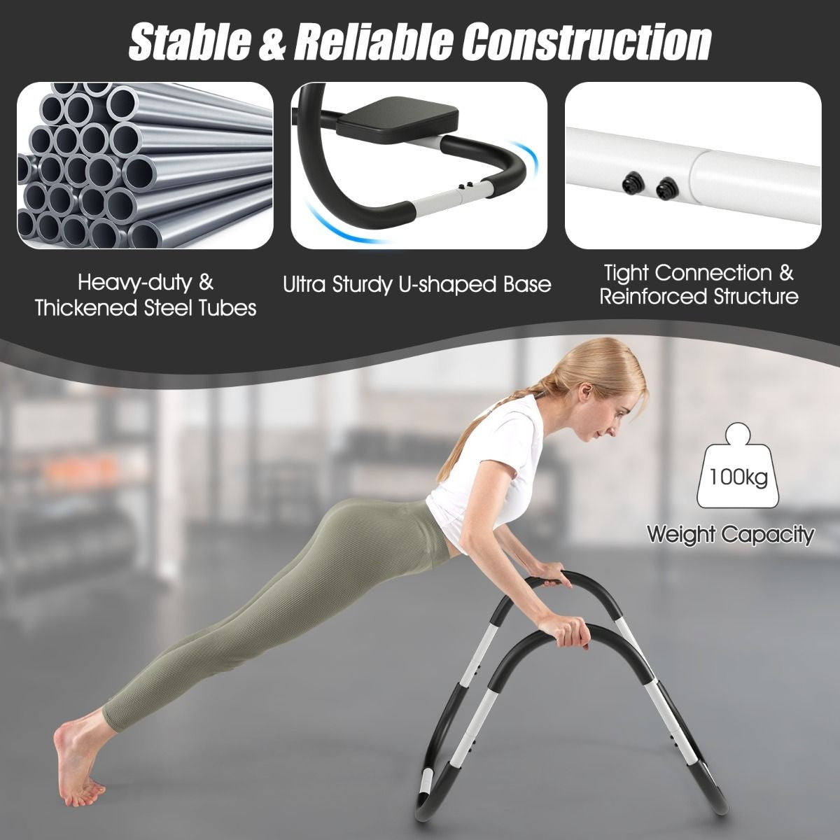 Coast Bauchmuskeltrainer - Sit-Ups - Schwarz/Weiß