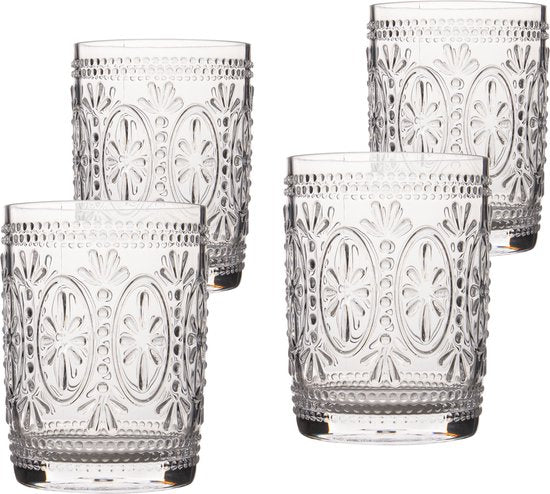 Bo-Camp – Wasserglas – Sicilian – 450 ml – 4 Stück