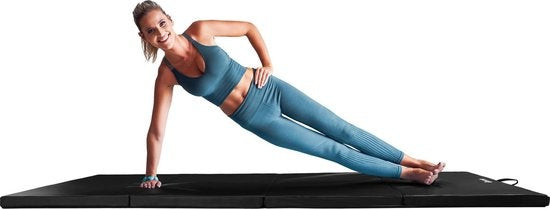 tectake - Gymnastikmatte - Abmessung 240 x 120 x 5 cm - schwarz - 403638