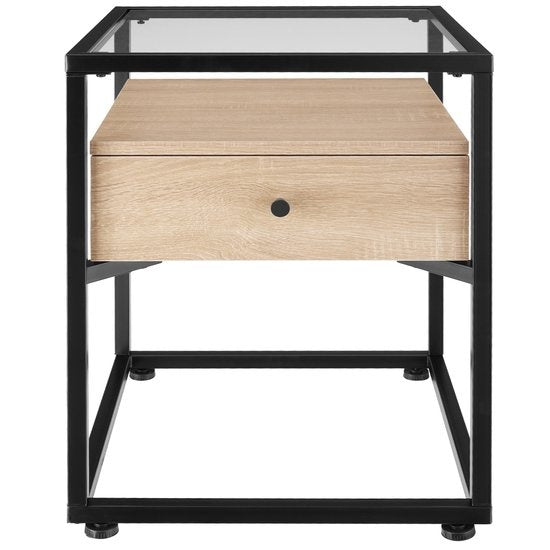 tectake - Nachttisch Preston - Nachttisch 43x45x54,5cm - Industrie hellbraun - 404681