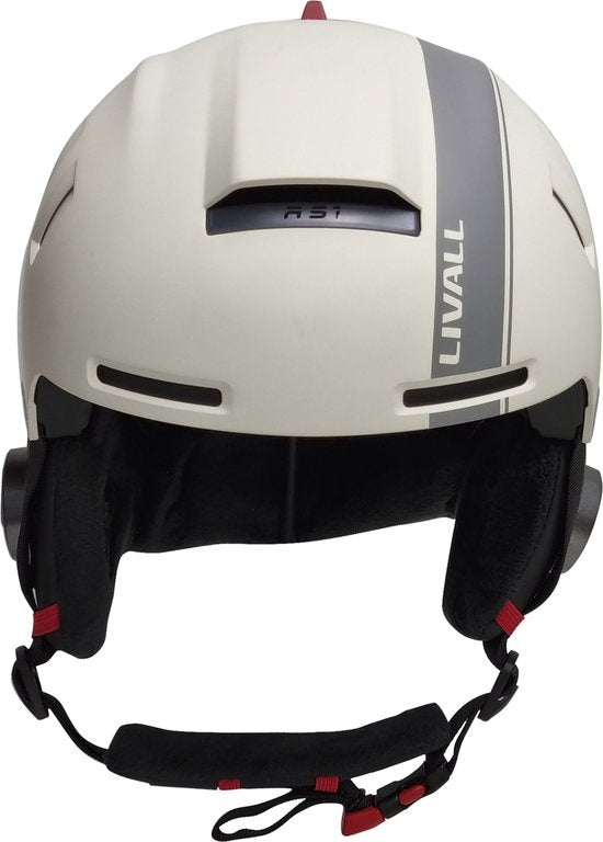 Livall - Smart Skihelm RS1 - Stereo Speakers - Sprachsteuerung - Größe Medium - Weiß