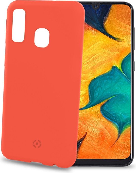 Celly Fall geeignet für Samsung Galaxy A40 - TPU Back Cover - Orange