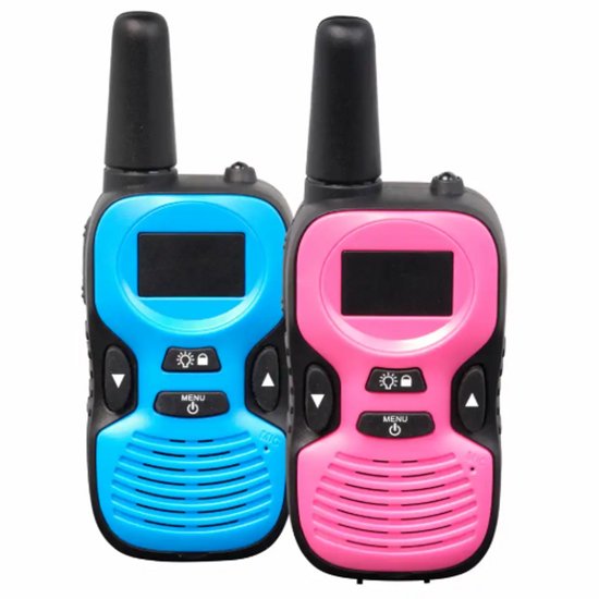 Denver Walkie-Talkie - Kinder - 8 Kanäle - Bis zu 2 km Reichweite - 2er-Set - Taschenlampe - WTK441