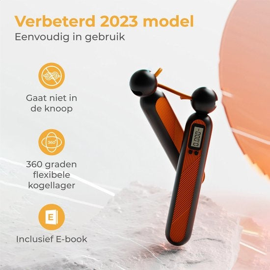 Nuvance - Professionelles Sportsprungseil mit digitalem Zähler - für Erwachsene und Kinder - einstellbar - Springseil - Speedrope