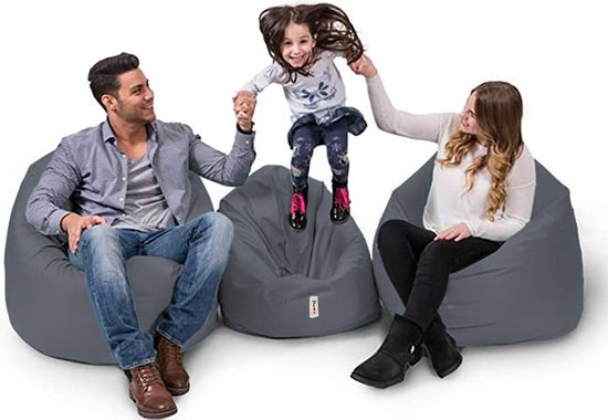 Asir - Garten-Sitzsack - Rauch - 100 x 20 x 100