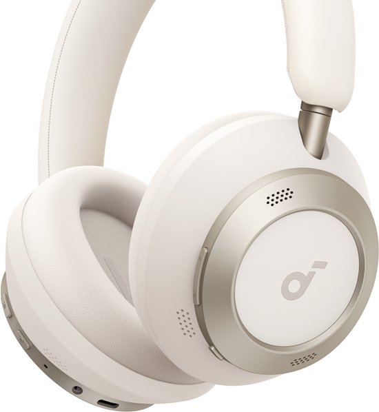 soundcore by Anker Space One Pro Kabellose Over-Ear-Kopfhörer, Weiß – Kopfhörer – Aktive Geräuschunterdrückung, Multipoint-Verbindung, 60 Stunden Akkulaufzeit, Bluetooth 5.3, LDAC, Hi-Res-zertifiziert, kompakt zusammenklappbar