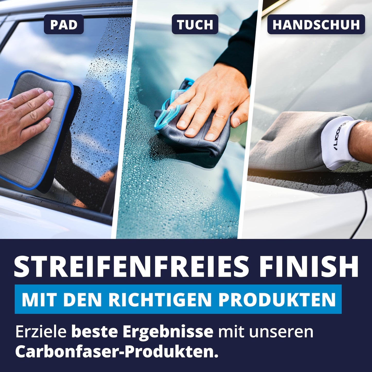 Licargo Autoglasreiniger 750 ml – Scheibenreiniger für innen und außen – streifenfrei – Hergestellt in Deutschland