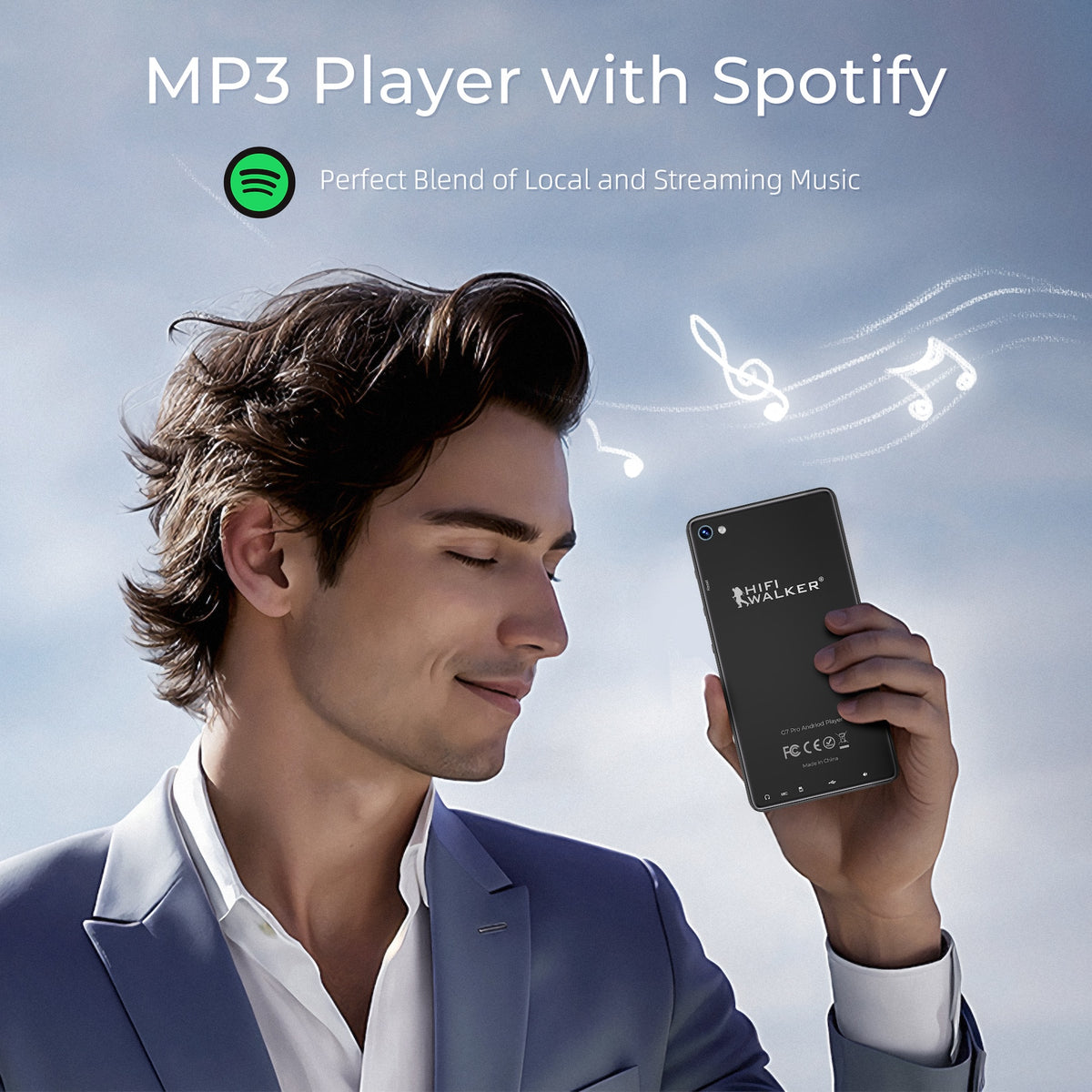HIFI WALKER G7 Pro Android-Musikplayer – 128 GB – schwarz