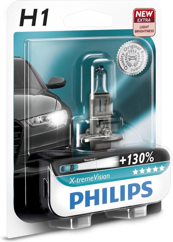 Philips 12258XV+B1 Halogenglühlampe X-tremeVision H1 55 W 12 V