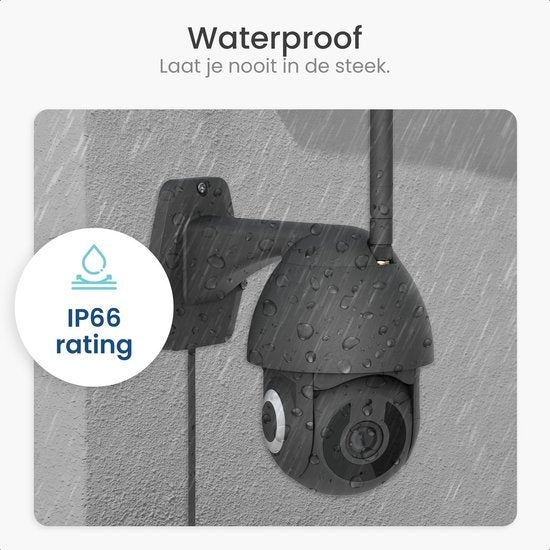 Gologi Superior Außenkamera - Mit Nachtsicht - Sicherheitskamera - 3MP - Mit Wifi und App - Schwarz