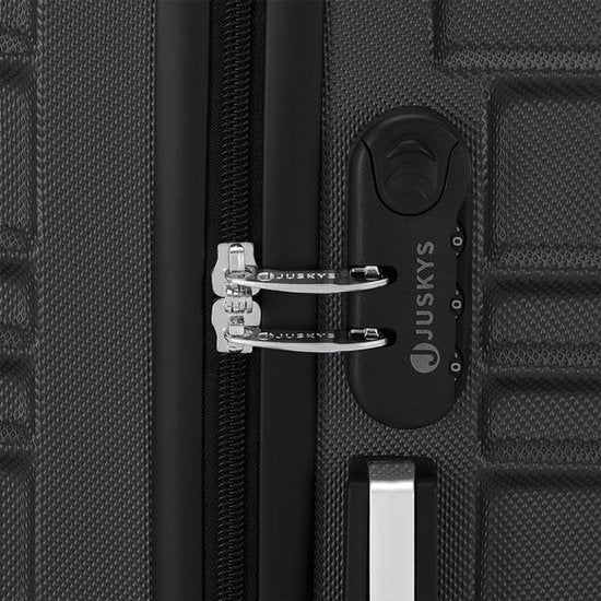 Hartschalenkoffer-Set Rom - 3-teilig - ABS - Schwarz