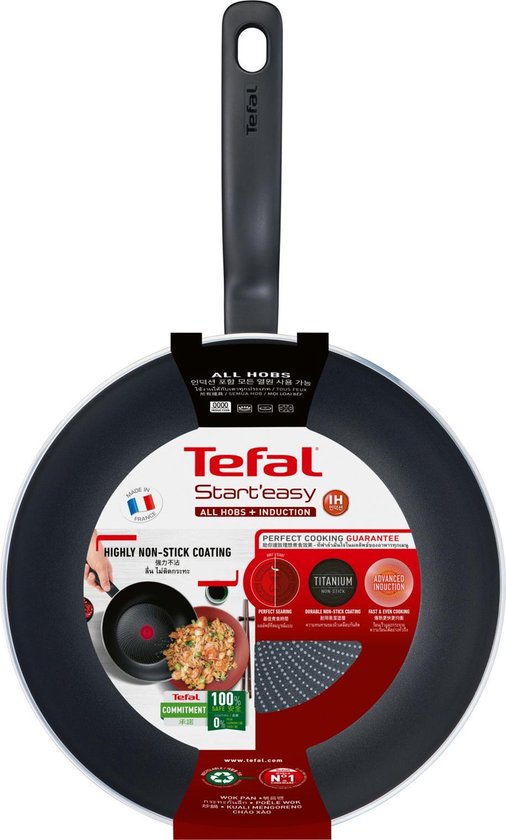 Tefal Start'easy Wokpfanne 28 cm - PFOA-frei - Geeignet für alle Wärmequellen