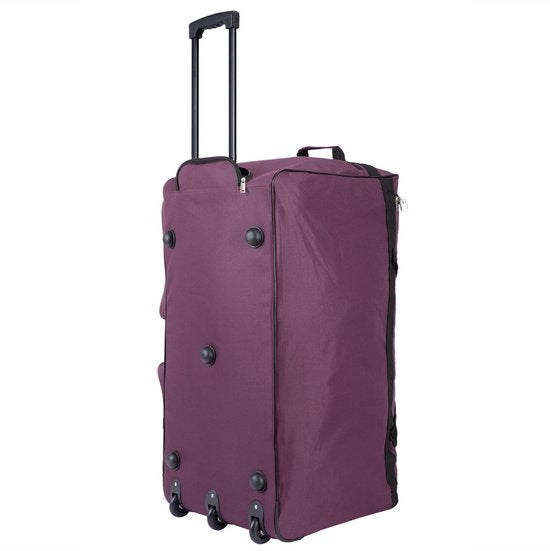 DBA XXL Reisetasche Lila mit Trolleyfunktion 3 Rollen 160 LITER 85x43x44cm