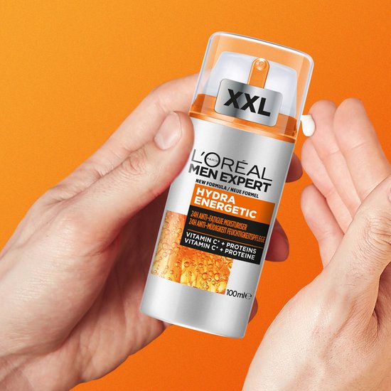 L’Oréal Paris Men Expert Hydra Energetic feuchtigkeitsspendende Tagescreme – 6 x 50 ml – Multipack