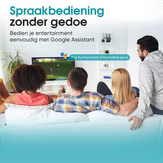 Tibagoods Mediaplayer - Android TV Box 4K HDR - Geeignet für Chromecast Streaming - Mediabox - TV Dongel - Streaming Box mit Wifi - Erstellen Sie Ihren SMART TV - Geeignet für alle Arten von Streaming-Apps