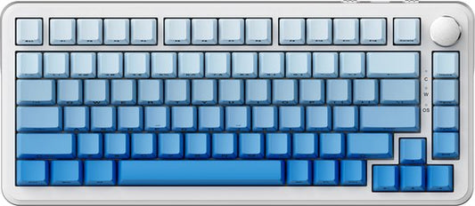 Ajazz AK820 MAX - 75% Wireless Gaming Keyboard - Mechanisch - Seitlich bedruckte Tasten - Dichtung - Hot Swap - Tri Mode - QWERTY Tastatur - 82 Tasten - Gradient Blue
