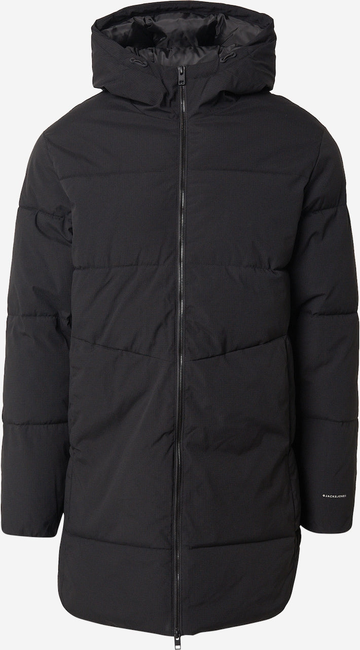 Jack & Jones Brady lange Daunenjacke Herren - schwarz - Größe L