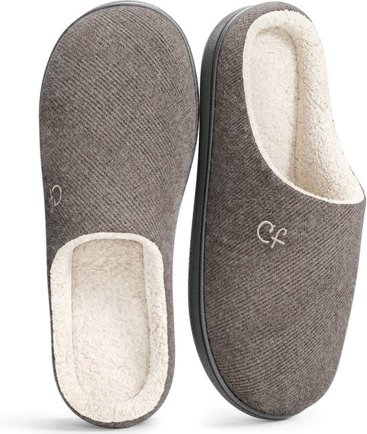 Hausschuhe Herren - Hausschuhe - Größe 44/45 - Grau - Rutschfest - Comfeet