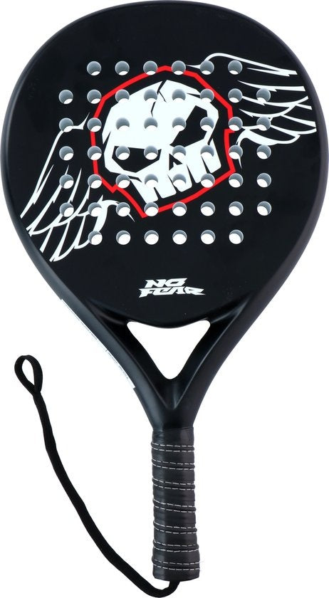 No Fear Padel Racket - Leichter Padel-Schläger - Schwarz