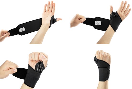 Wellhealth - Knie- oder Handgelenkbandage zur Schmerzlinderung und Unterstützung - Kniestütze - S/M - 1 Stück