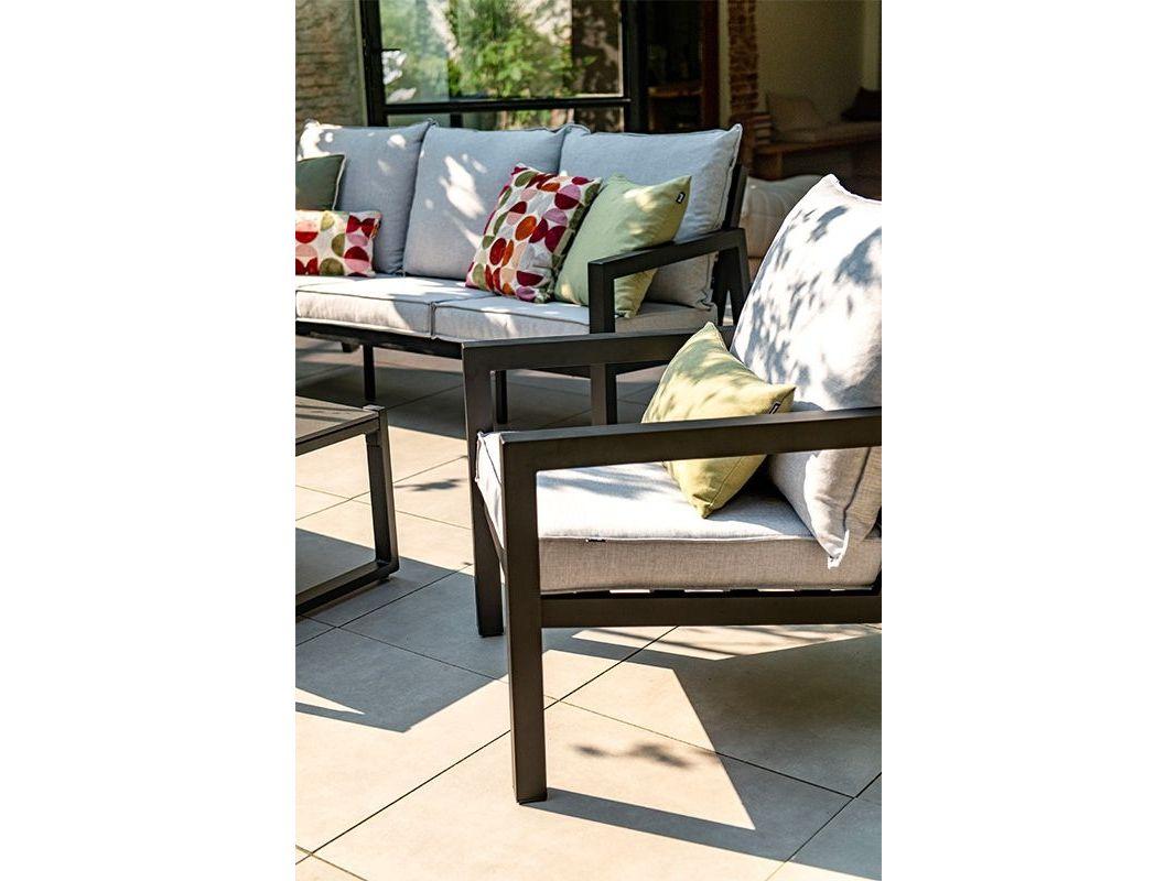 Hartman Mallorca Lounge-Set – 4-teilig – Anthrazit – Gartenmöbel-Set