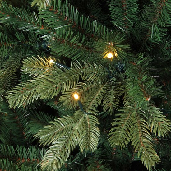 Triumph Tree Sherwood Deluxe Künstlicher Weihnachtsbaum mit LED-Lichtern - H185 x Ø127 cm - Grün