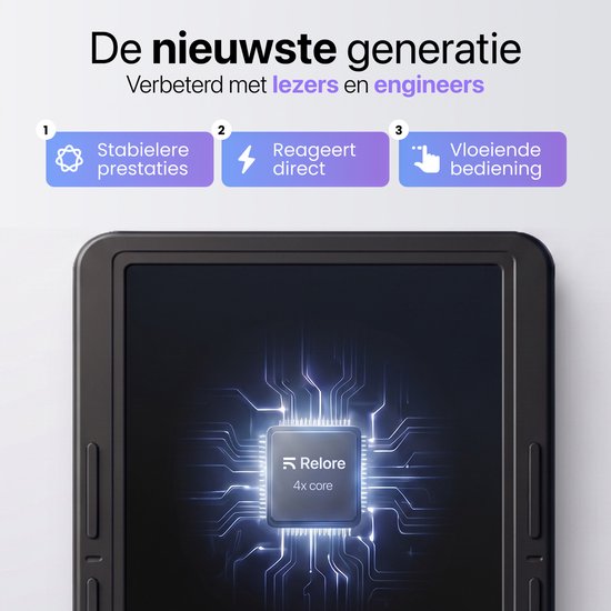 Relore E-Reader mit 6-Zoll-Touchscreen – Speicherplatz für über 1000 E-Books – Ersatz für Kobo Clara, Kindle und Pocketbook