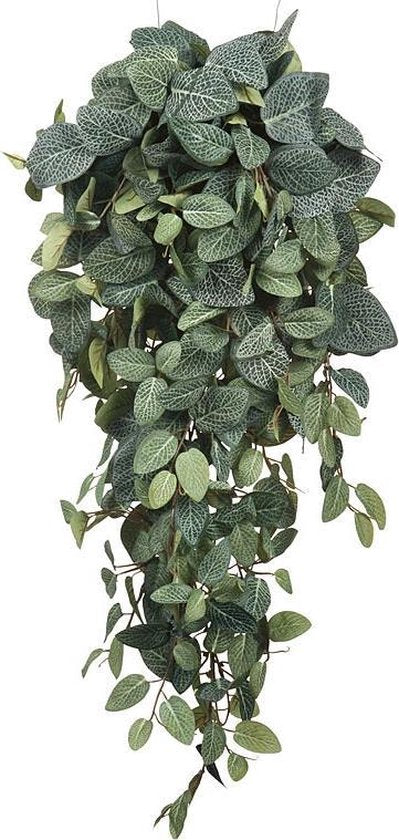 Mica Decorations Pilea Künstliche Hängepflanze - L20 x B30 x H70 cm - Grün