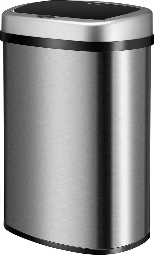 Automatischer Abfallsammler / Abfallsammler / Sensorabfallsammler - 50 Liter - Silber - Rechteckig