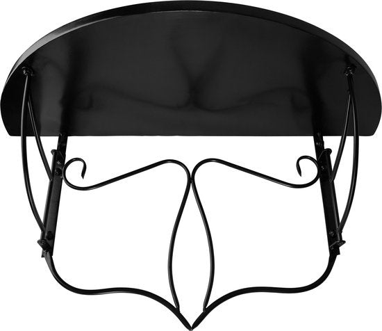 tectake - Balkontisch Hängetisch Mosaik - klappbar - schwarz/weiß - 402767