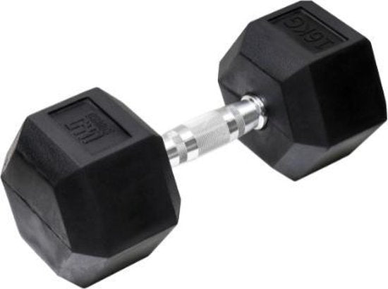 Orange Gym, Hex Hantel - 16KG - Sechseck Hanteln - Neopren Hantel