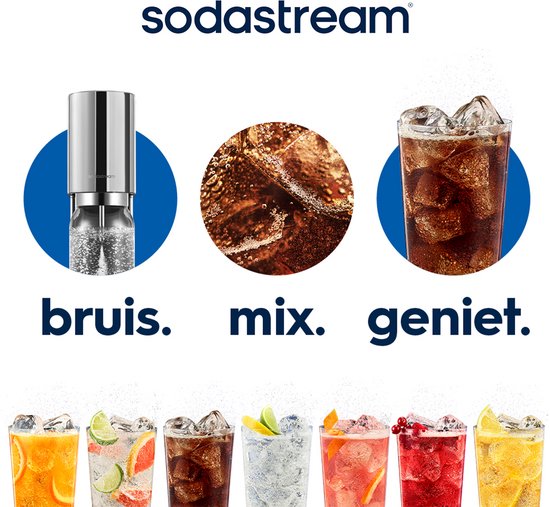Sodastream Sprudelwassermaschine Enso aus Edelstahl