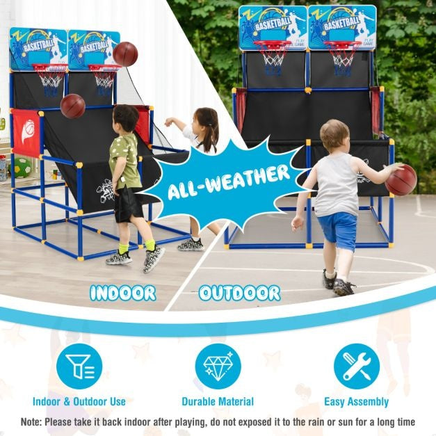 Coast Basketball-Set für Kinder - Arcade - 2 Spieler - 90 x 90 x 140 cm