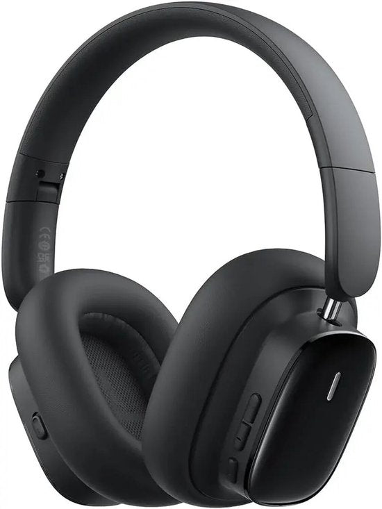 Baseus Bowie H1i Bluetooth-Kopfhörer mit Geräuschunterdrückung (Noise Cancelling), kabellose Kopfhörer mit ANC, schwarz
