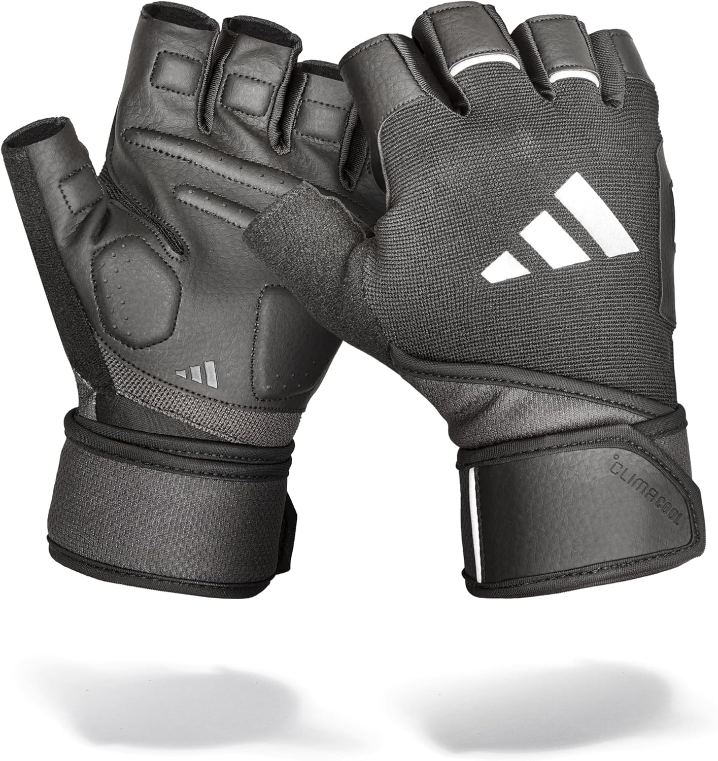 Adidas Wrist Wrap Trainingshandschuhe – Größe L – Schwarz – Gepolstert