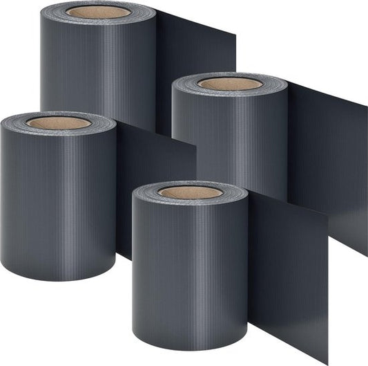 PVC-Sichtschutzstreifen - 4 Stück - Anthrazit