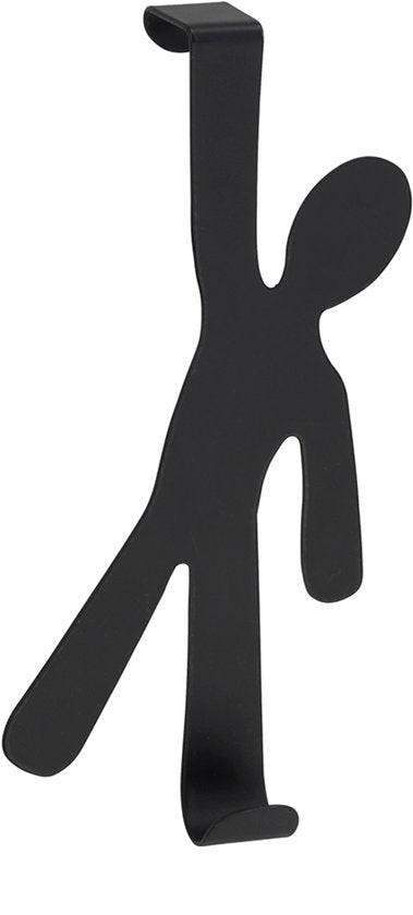 Wenko Türhaken für Aufsatztüren, Männchen – Schwarz