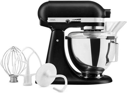 KitchenAid Artisan 5KSM95PSEBM – Küchenmaschine – 4,3 l – Mattschwarz – 3 Rührbesen