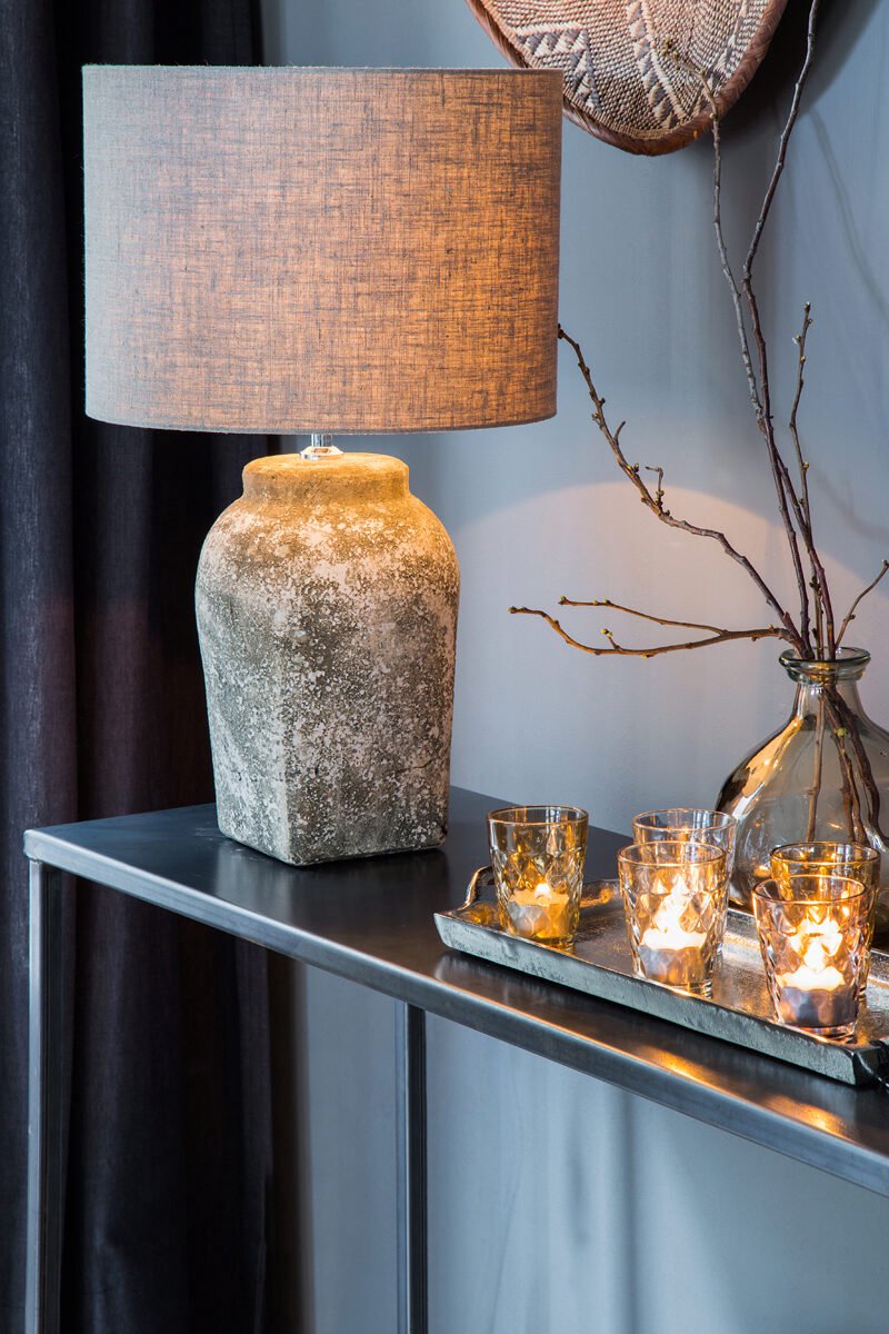 Licht & Wohnen - Lampenschirm LIVIGNO - Ø35x30cm - Braun