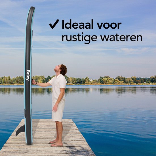 Brixy SUP Board - Aufblasbares Paddle Board - Komplettset - 285 cm - Max. 150 kg - Mintgrün