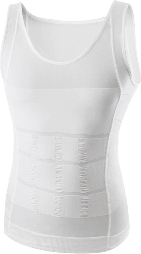 Figurformende Weste - Men's - Weiß - Größe M