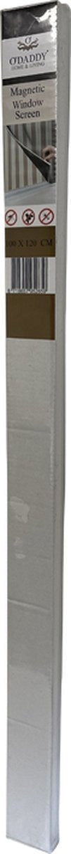 O'DADDYÂ¬Ã† Moskitonetz - Fenstergitter magnetisch rund - Maschengitter - 100 x 120 cm - Fliegengitter nach Maß - Gitter mit weißem Rand schwarze Maschen