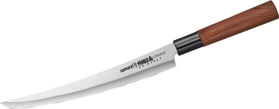 Samura Okinawa Fleischmesser 23,5 cm – AUS-8-Stahl – Holz