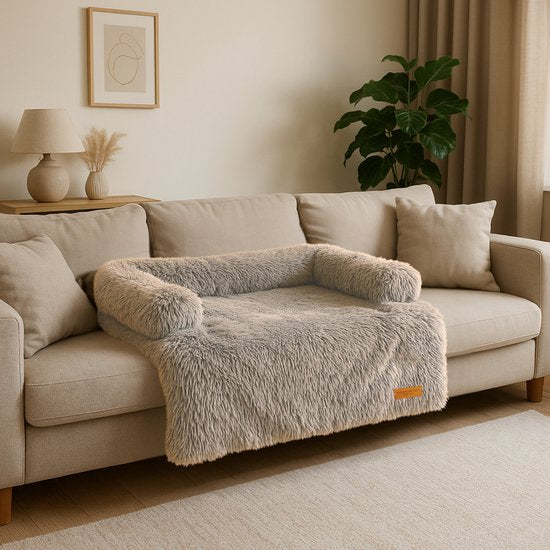 By Cee Cee Original Hundedeckenbank - Hundedeckenbank - Hundekorb - Premium - komplett mit Reißverschluss - Mocha - 102x90 - Größe L