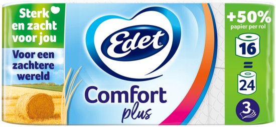 Edet Comfort Plus Toilettenpapier 3 Lagen 48 Stück.