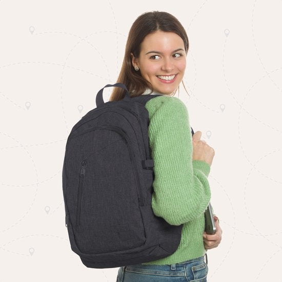 TRVLMORE Rucksack - 25L - 15.6 Zoll - Laptop-Rucksack - Schultasche - Unisex - Spritzwassergeschützt Schwarz