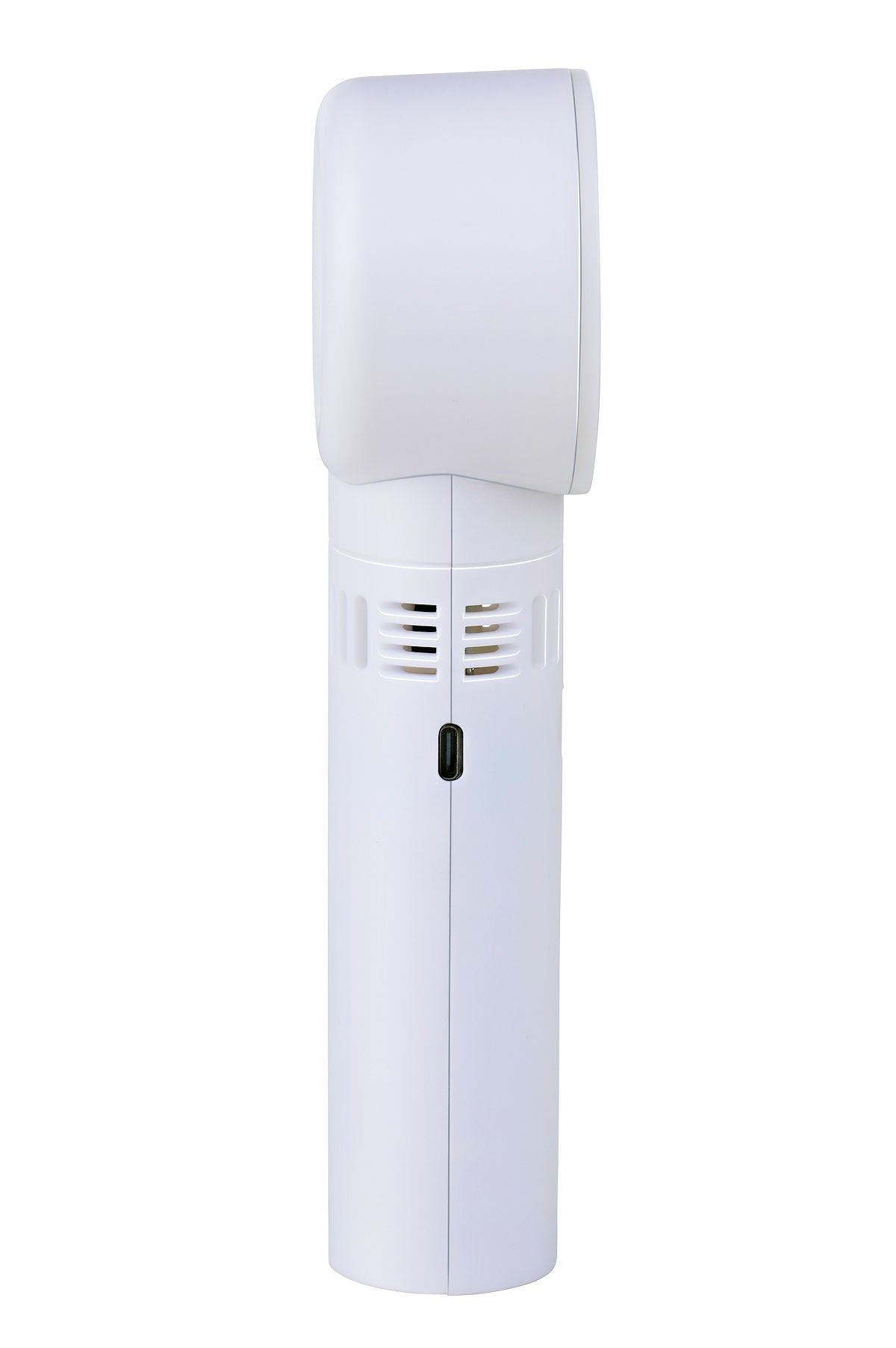 Lifetime Fan Tragbarer blattloser USB-Handventilator in Weiß – Mit drei einstellbaren Geschwindigkeitsstufen, blattlosem Design und leisem Betrieb – Für Reisen und das Büro – Weißer Kunststoff – 22 cm